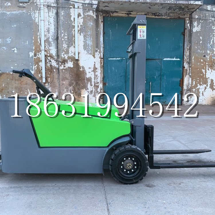 新源县小型电动叉车1吨2吨步行站驾式电瓶堆高充电装卸车液压升降车铲车
